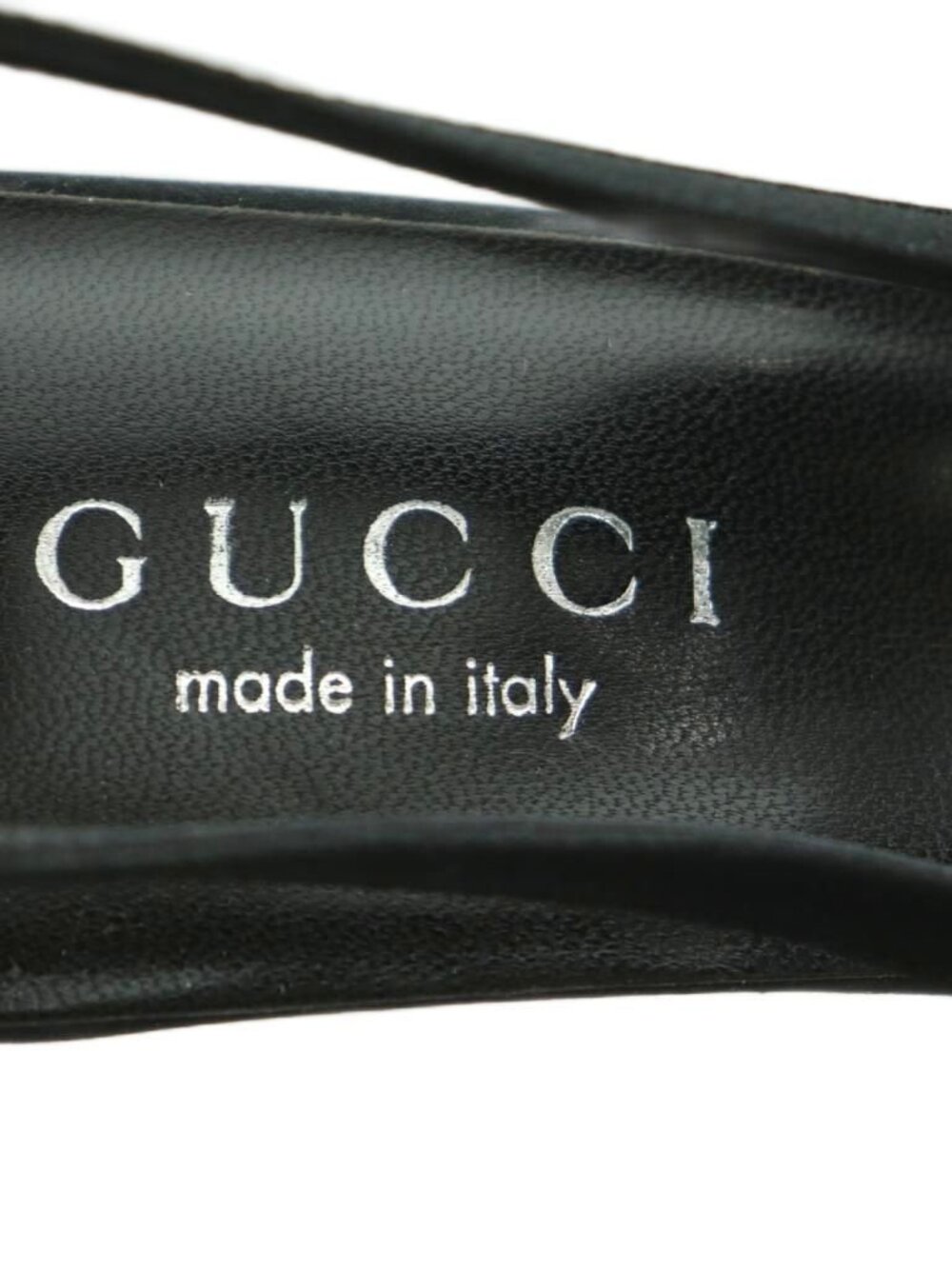 Gucci Sandals Square Toe Sling Bag 37.5 24.5 cm Black - Picture 7 of 9